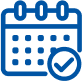 Blue Calendar Icon