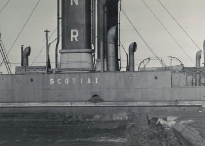 Close up of the site of the scotia one