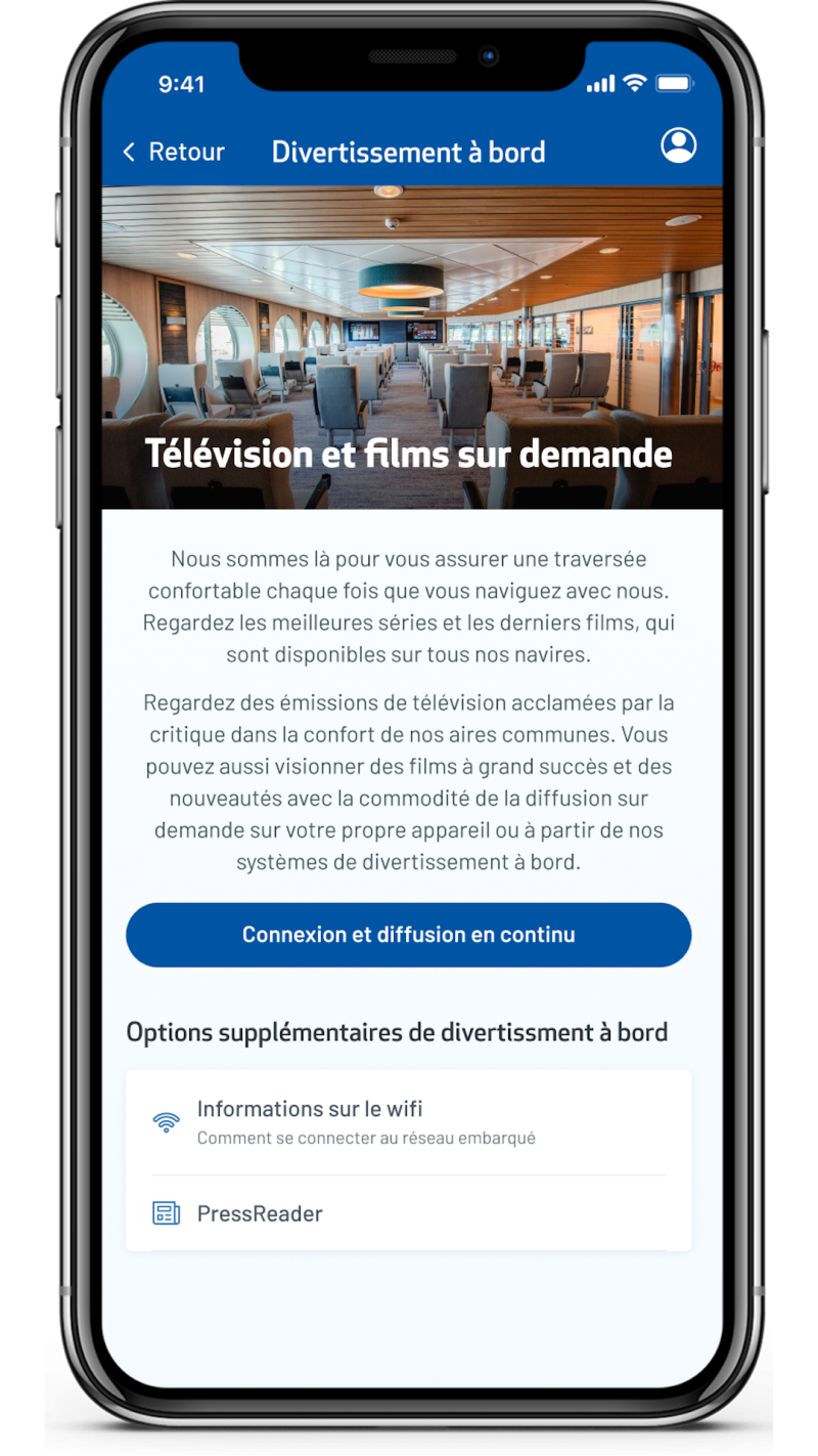 Divertissement a bord
