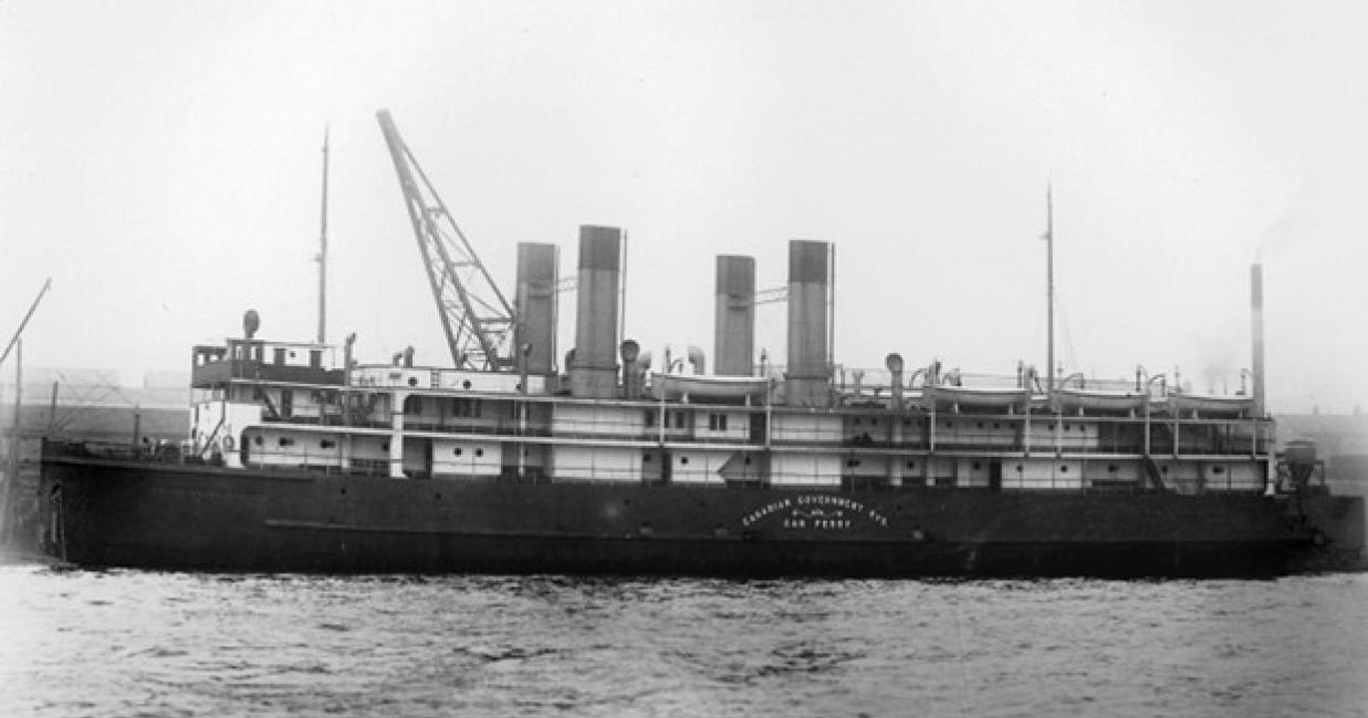 the ss prince edward island docked
