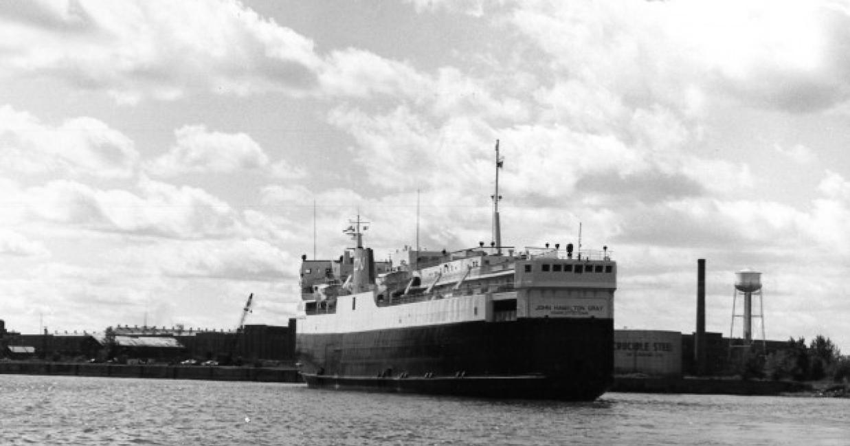 the ss john hamilton gray leaving port