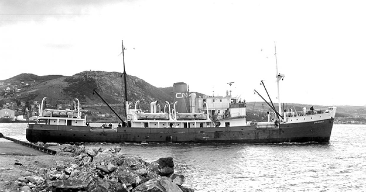 a ship leaving port
