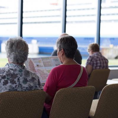 Argentia Terminal Guests inside