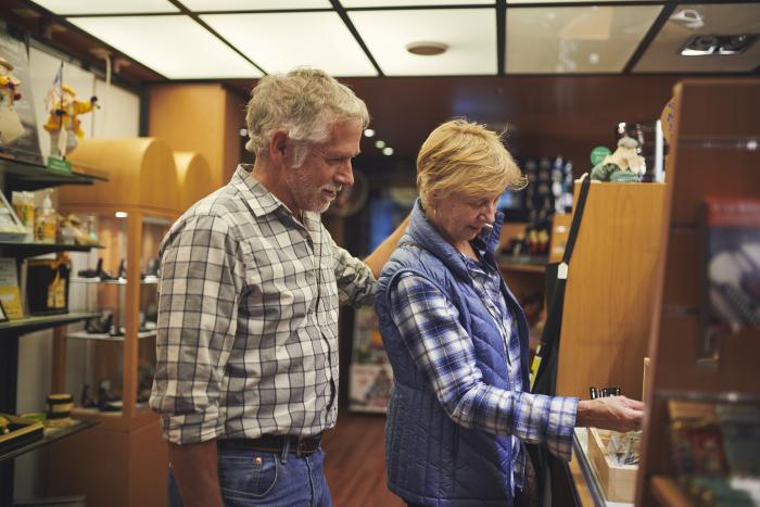 Couple Shopping in Gift Shop