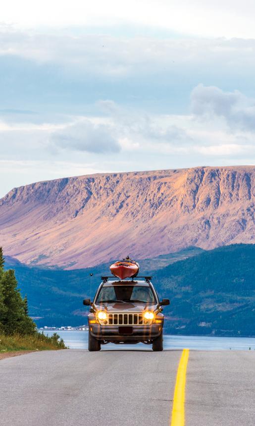 Driving in Gros Morne National Park