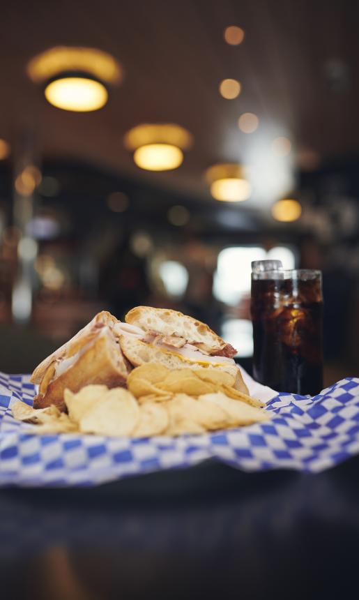 Sandwich, Chips, and a Pop