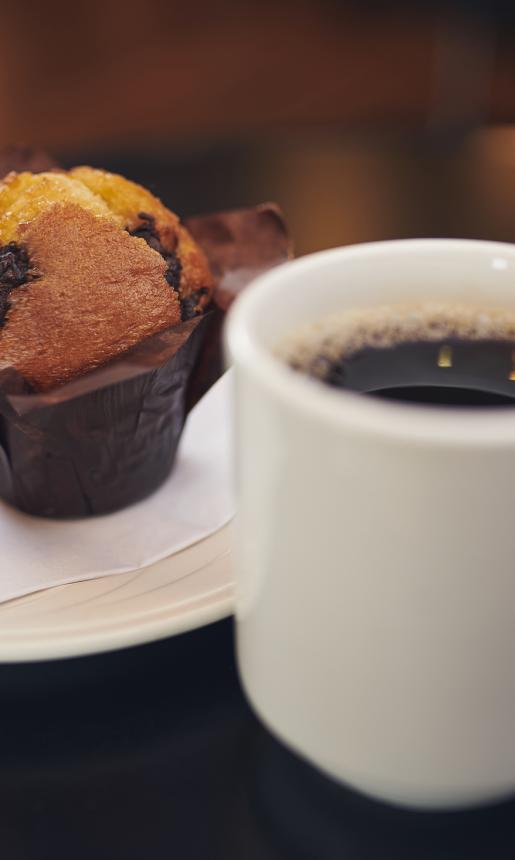 coffee and a muffin
