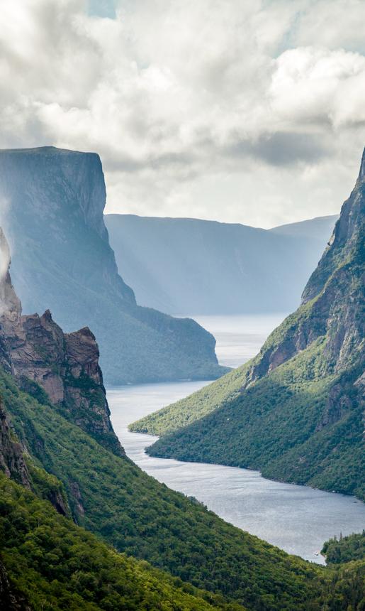 Western Brook Pond Fjord Gros Morne National Park Newfoundland