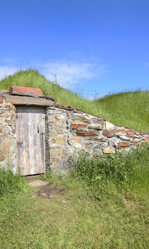 Abandoned root cellar in Elliston, Newfoundland.