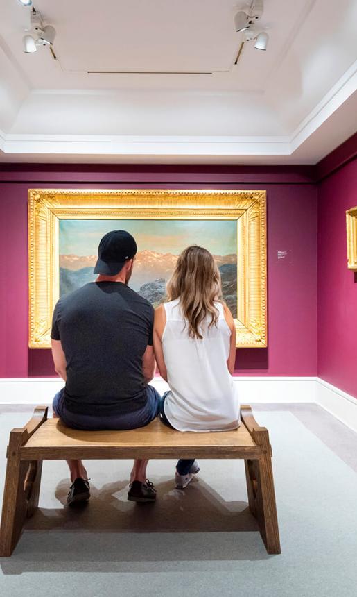 Couple at an Art Gallery
